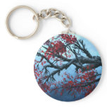 japanese cherry blossom flower tree  oriental art keychains