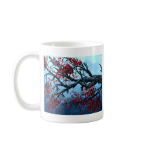 japanese cherry blossom flower tree  oriental art coffee mug