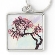 Japanese Cherry Tree Blossom Keychain