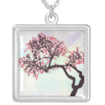 Japanese Cherry Tree Blossom Necklace