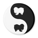 Japanese Chin Yin Yang magnets