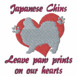 Japanese Chins Leave Paw Prints Embroidered TShirt embroidered shirts