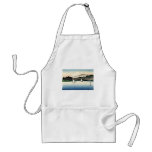 Japanese Countryside and Fishing Boats Apron