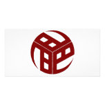 Japanese Crest 184 red photo cards