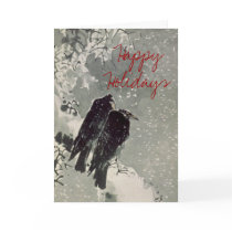 Japanese Crows Holiday Card