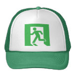 Japanese Emergency Exit Sign hats