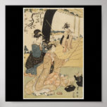 Japanese Females practicing archery c. 1798 posters