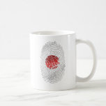 Japanese fingerprint flag of Japan DNA gifts Coffee Mug