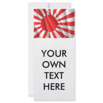 JAPANESE FLAG FULL COLOR RACK CARD