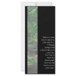 Japanese Garden Bench Rack card 2 rack cards