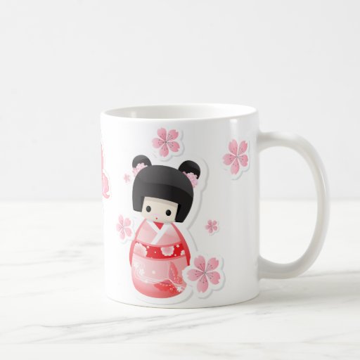 Japanese Geisha Doll - buns series Coffee Mug