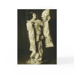 japanese geisha greeting card