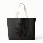 Japanese girl with butterflies canvas bags