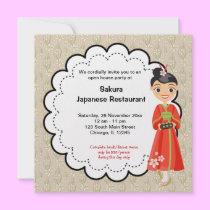 Japanese Grand Opening invitations