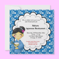 Japanese Grand Opening invitations