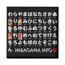 Japanese Hiragana(Alphabet) table Fridge Magnets