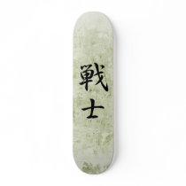 Japanese Kanji for Fighter - Senshi Skateboard Deck