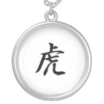Japanese Kanji for Tiger - Tora Necklace