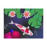 Japanese Koi Fish, Lotus Flowers & Water-lilies postcards