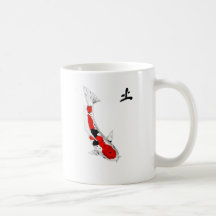 Japanese Koi Sanke Feng Shui Earth Mug