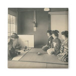 japanese ladies sitting on floor magnet