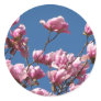 Japanese Magnolia Blooms Round Sticker
