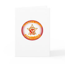 Japanese Marxist Freedom Logo Greeting Card