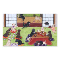 Japanese New Year's Day Labradors