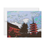Japanese Pagoda Custom Invites