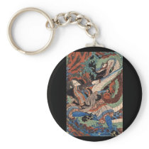 Japanese Painting c. 1800's Key Chains