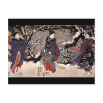 Japanese Painting c. 1800's Postcard