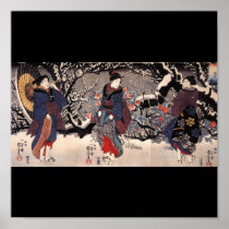 Japanese Painting c. 1800's Posters