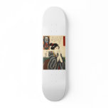 Japanese Painting c. 1800's Skate Board Deck