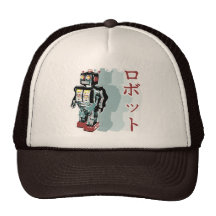 Japanese Robot Trucker Hats