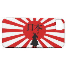 Japanese Samurai and Flag of Japan Phone Case iPhone 5 Covers