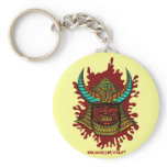 Japanese samurai helmet cool keychain
