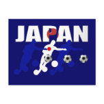 Japanese soccer players and soccer fans gifts postcards