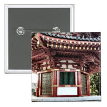 Japanese Temple Pagoda Sketch Button buttons