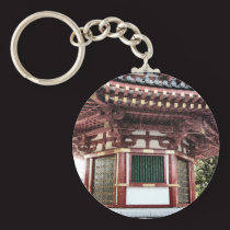 Japanese Temple Pagoda Sketch Keychain keychains
