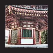 Japanese Temple Pagoda Sketch Magnet magnets