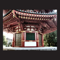 Japanese Temple Pagoda Sketch Poster posters