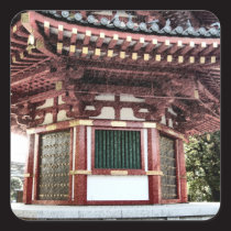 Japanese Temple Pagoda Sketch Stickers stickers