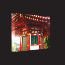 Japanese Temple Pagoda Wrapped Canvas Print canvas prints