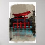 Japanese Watercolour 2 Poster