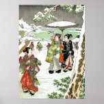 Japanese Winter Scene Posters