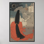 Japanese Woman and Wizard at Mount Manno posters