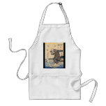 Japanese Woman doing laundry in river c. 1800's aprons