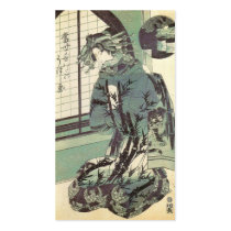 Japanese Woman in beautiful Kimono circa 1820 Business Card