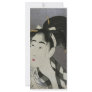 Japanese Women wiping her face Custom Rack Cards