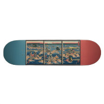 Japanese Woodblock Print,  Beauties on a Pilgrimag